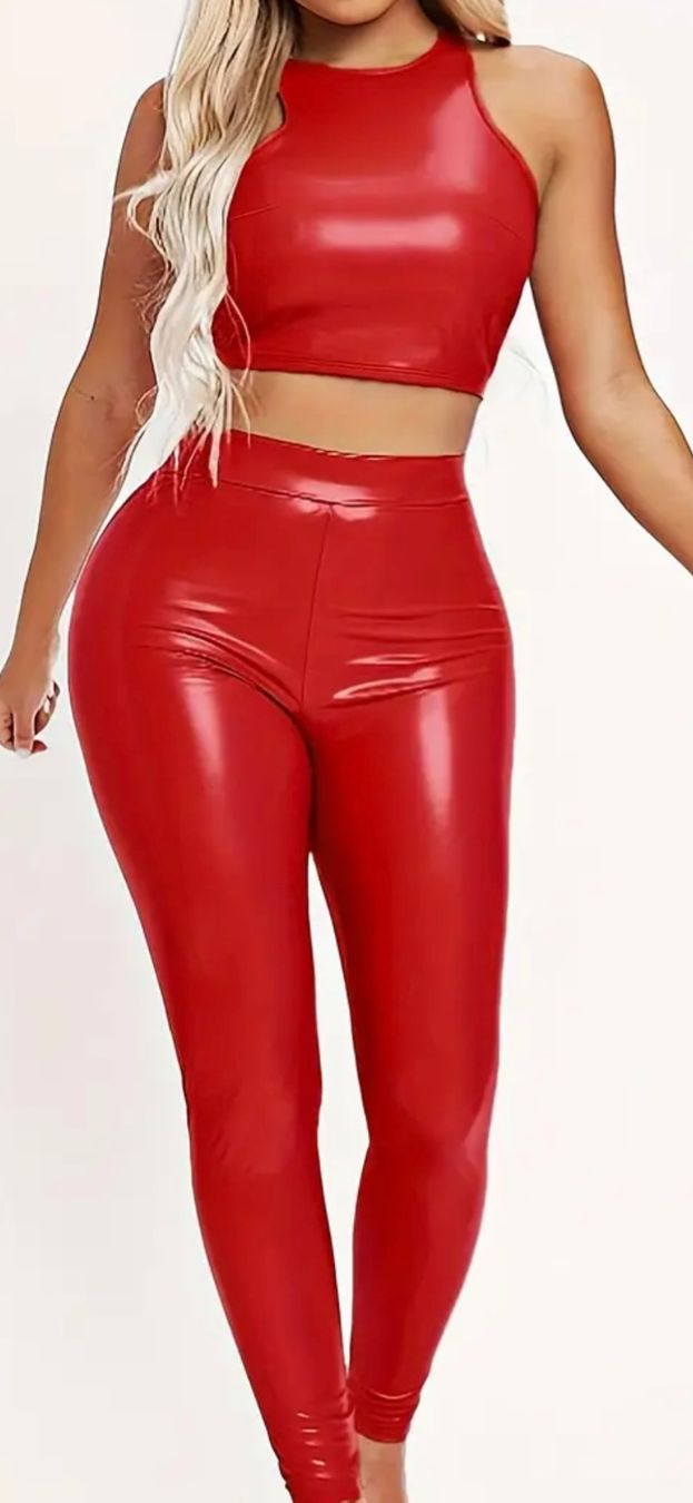 Lotti di vestiti: Leggings und Top Rot Grösse M – Nuovo e nell'imballaggio originale da Uetendorf venduto da Stoun 1