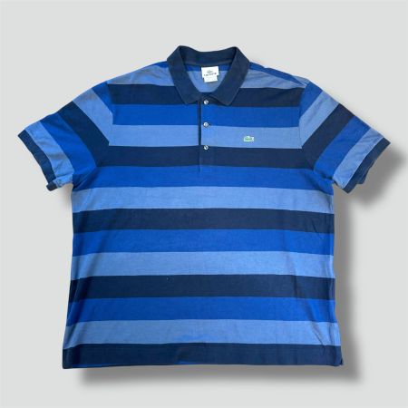 Lacoste blue striped poloshirt (nike polo vintage streifen)