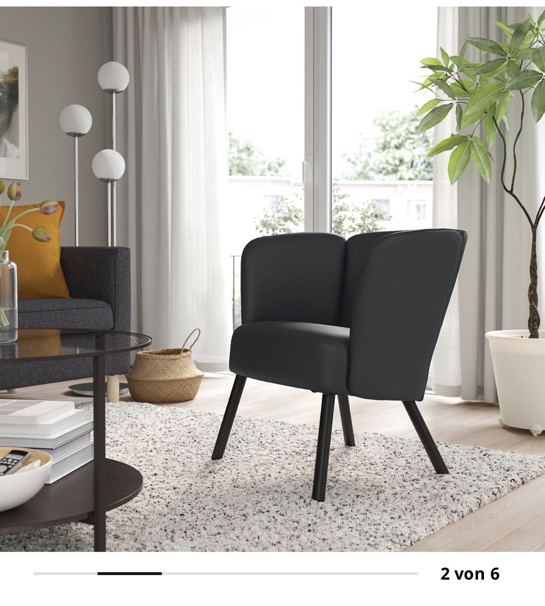 Ikea Poltrone: HERRÅKRA Sessel, Skulsta schwarz – Usato da Zürich venduto da ale_55s9 2