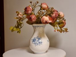 Keramikvase blau-weiss Bondil a Moustiers