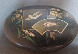 Antike Lackdose / Tabatiere Goldmalerei – 19. Jh.