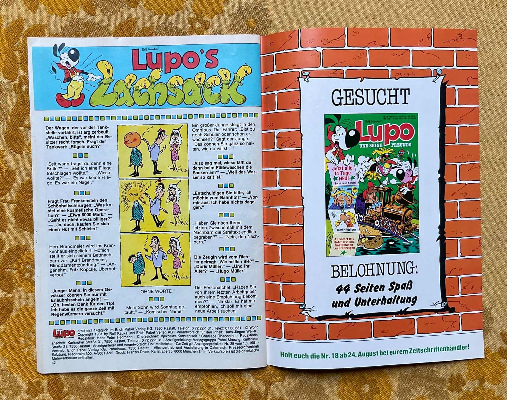 Fumetti: Lupo Heft Nr 17 von 1981 – Usato da Endingen venduto da nathan05 8