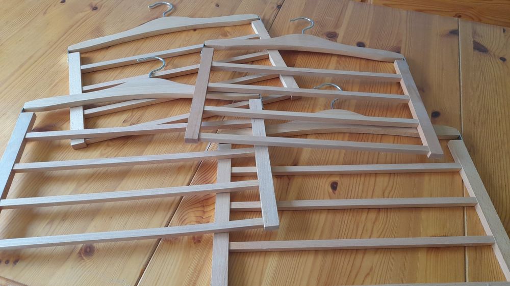 SOULNAMAN 30er Set Hosenbügel Metall - Platzsparende Kleiderbügel Mit Anti-Rutsch Design