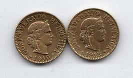 (2994) 10 Rappen, Messing, 1918+1919, Kriegsreserve