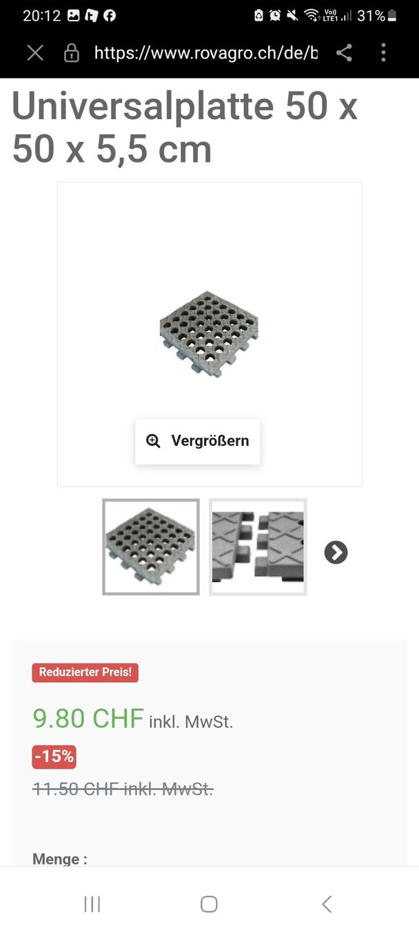 Bodenbeläge: Kunststoffgitter / EcoRaster – Gebraucht aus Glattbrugg von B_B 3
