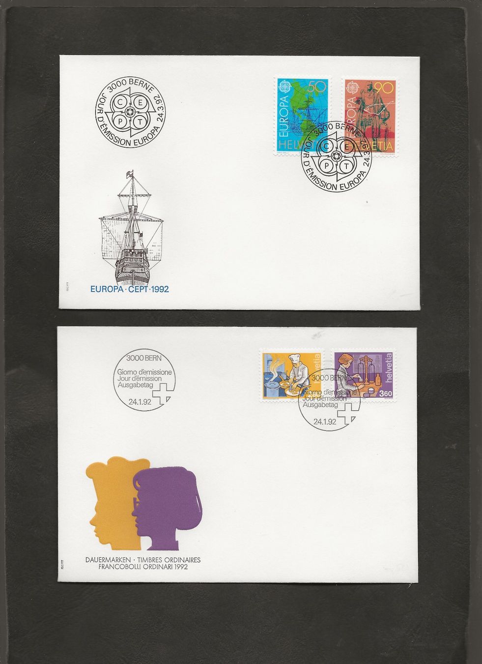 Tutti i francobolli: Schweiz 16 FDC 1989 bis 1992 – Usato da Au ZH venduto da xelagreb01 2