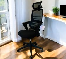 Bürostuhl mit Kopfstütze + 24 Monate Garantie Baumann-H NEU