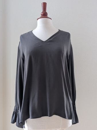 Lareida Switzerland Bluse 100% Seide 36