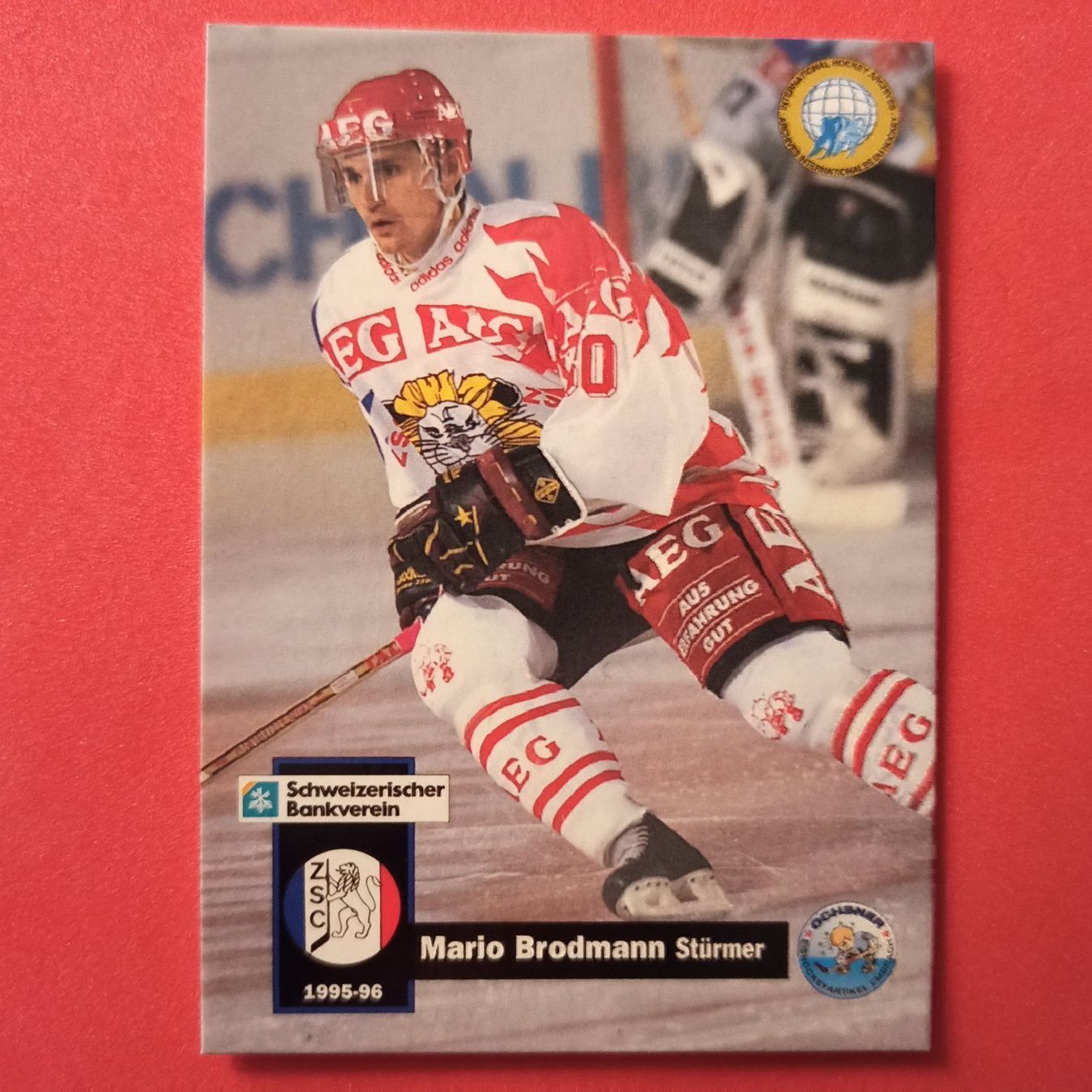 Carte collezionabili: Mario Bordmann - ZSC Card - 1995/96 – Usato da Dübendorf venduto da kb86_MOVIE