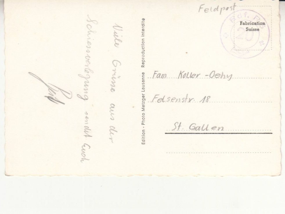 Cartoline postali: Vanil des Artses ca. 1945 – Usato da Bürglen TG venduto da StampGraf 1