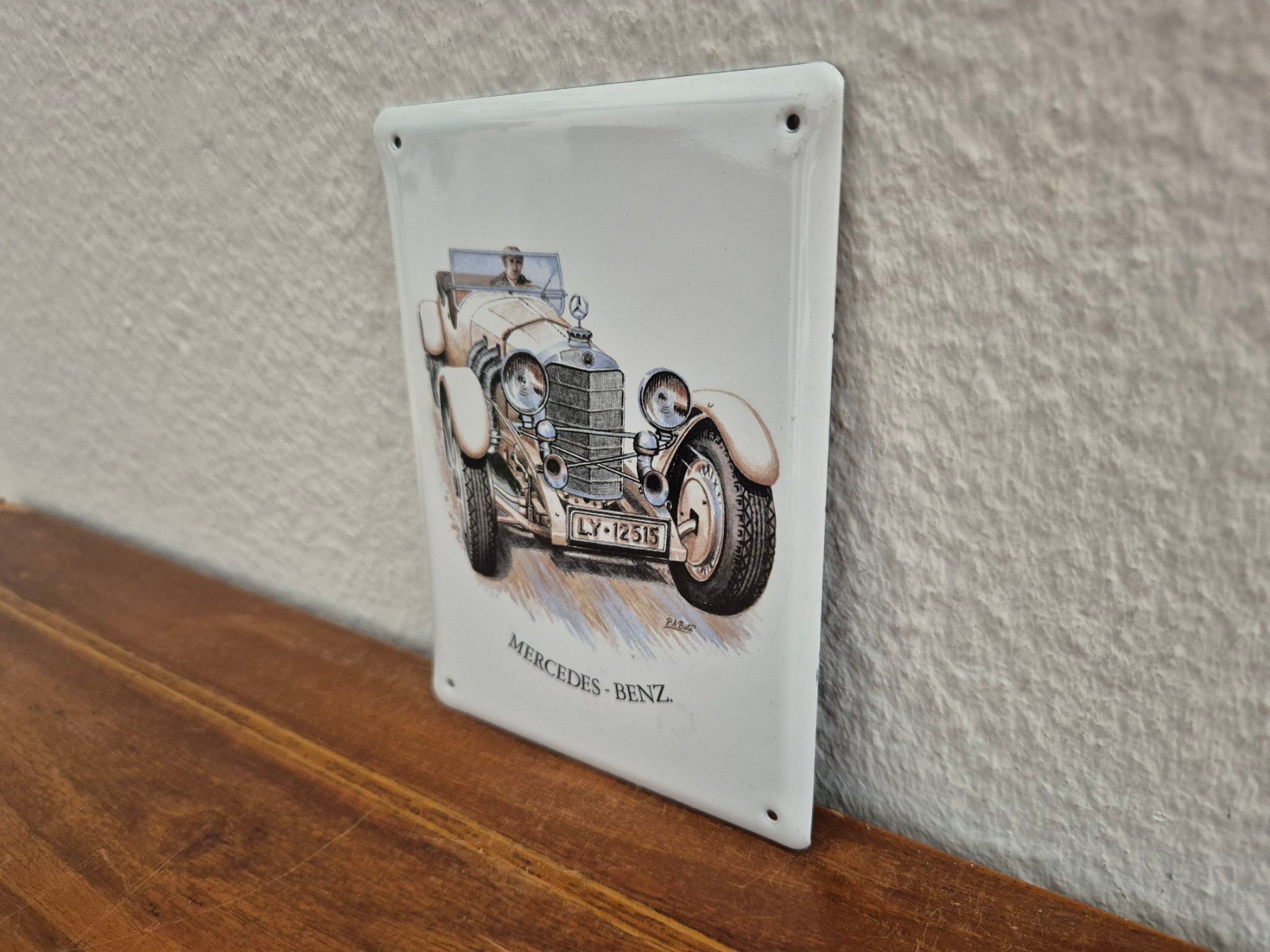 Schilder: Emailschild Mercedes Benz Oldtimer Logo Emaille Schild Retro – Neu (gemäss Beschreibung) aus Schaffhausen von pfanis09 4