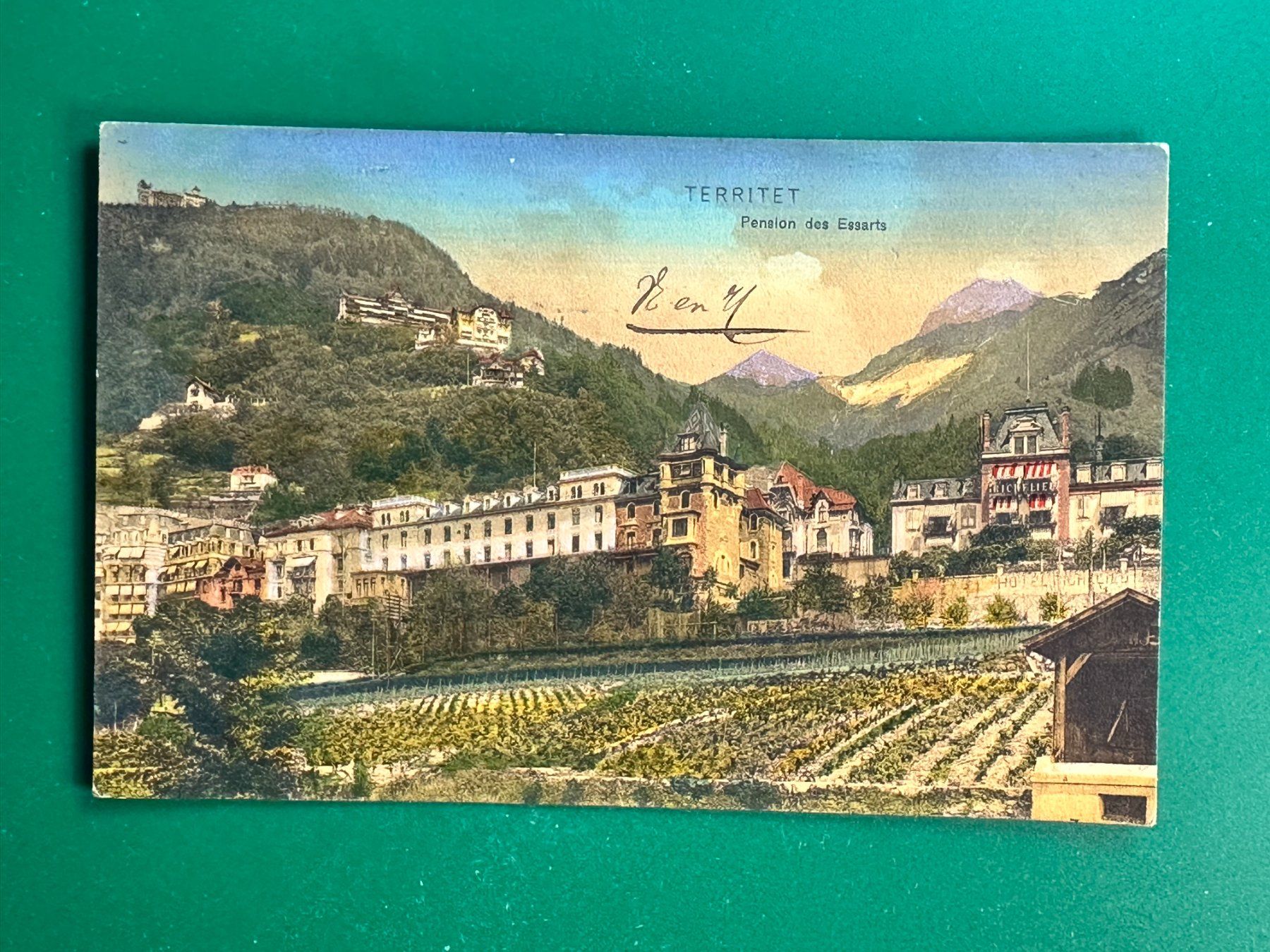 Cartoline postali: Territet - Pension des Essarts – Usato da Steg VS venduto da danwer74
