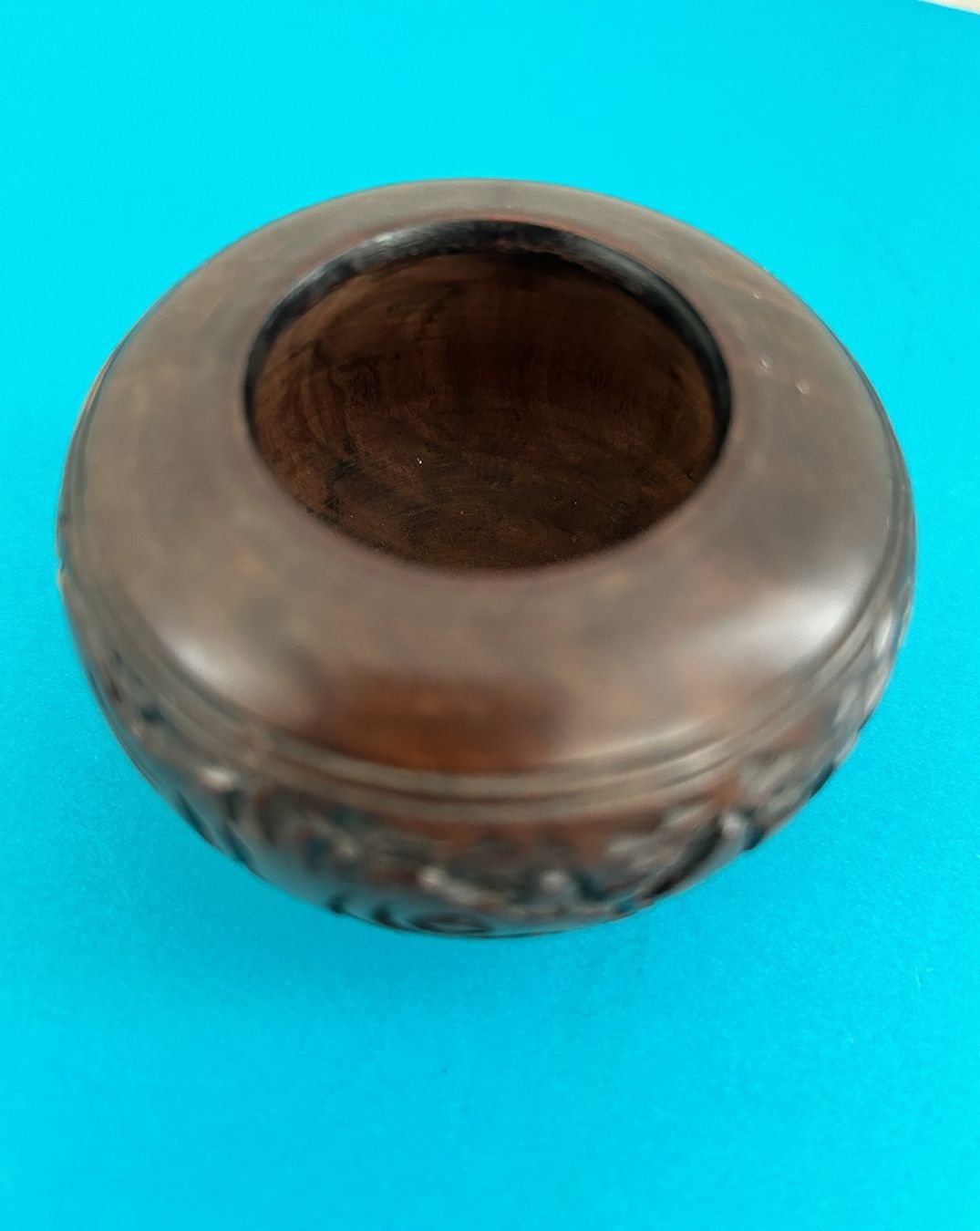 Articoli in legno: EBENHOLZDOSE MIT DECKEL – Usato da Zürich venduto da Domus09 3