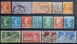 Frankreich ex. Kat. 126-145 gest. 1914/24