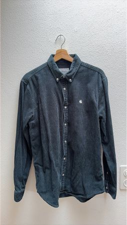 Carhartt Corduroy Shirt Grey Size M Like New