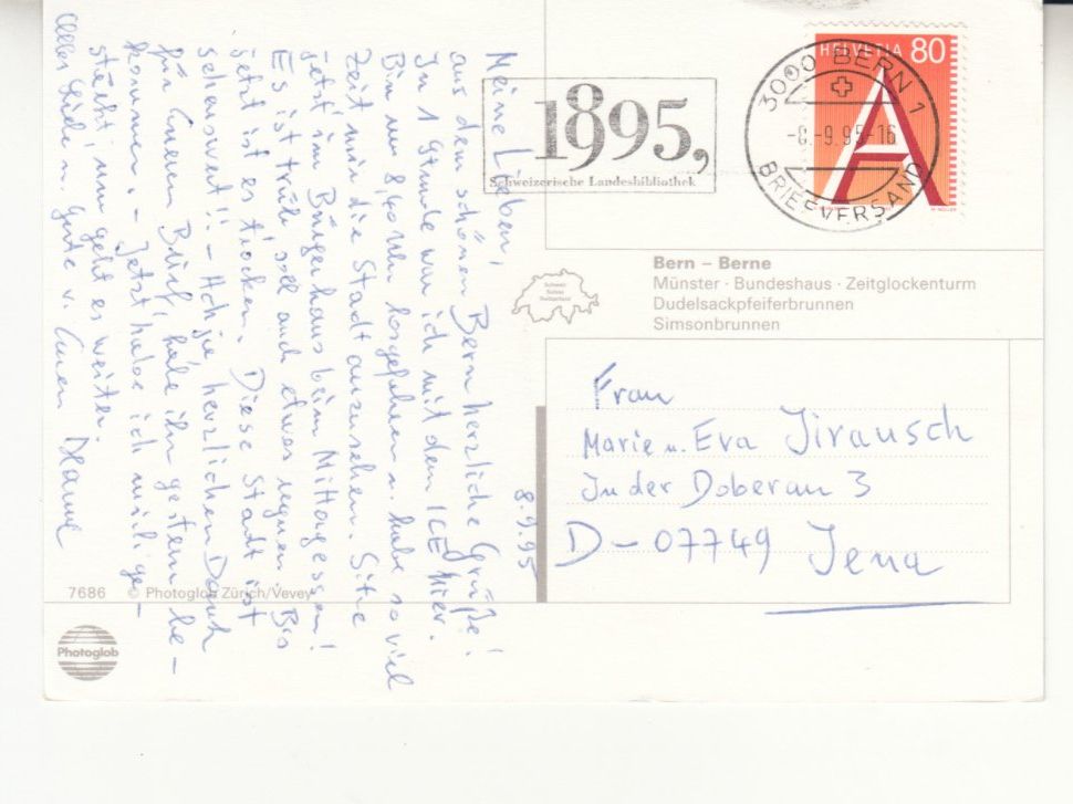 Cartes postales: Bern 1995 – D'occasion à Bürglen TG par StampGraf 1