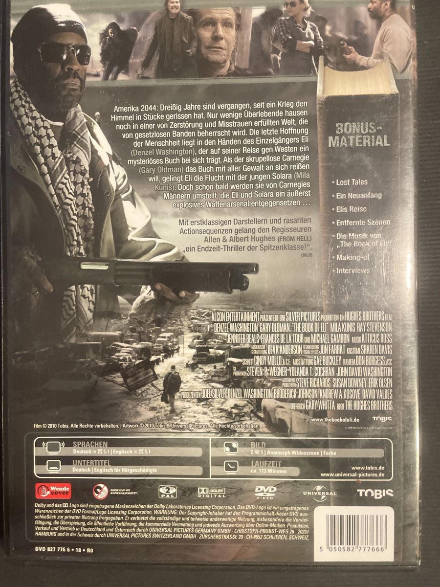 Tutti i DVDs: The Book of ELI, mit Denzel Washington – Usato da Winterthur venduto da machmaschine 1