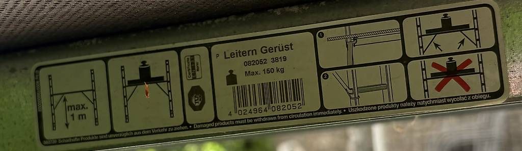 Ponteggi: Leiter Gerüst  – Usato da Rheinfelden venduto da Cimbom1919 2
