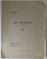 Musiknoten: Claude Debussy - Deux Arabesques pour le Piano