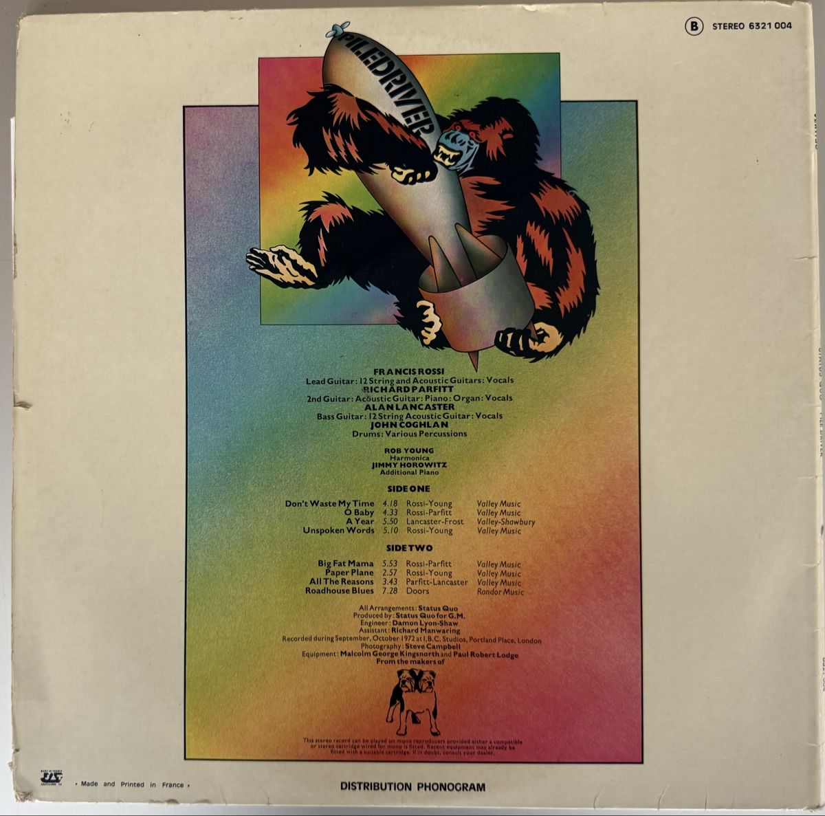Dischi in vinile: STATUS QUO: Pile Driver – Usato da Reinach BL venduto da Jjeanluc 1