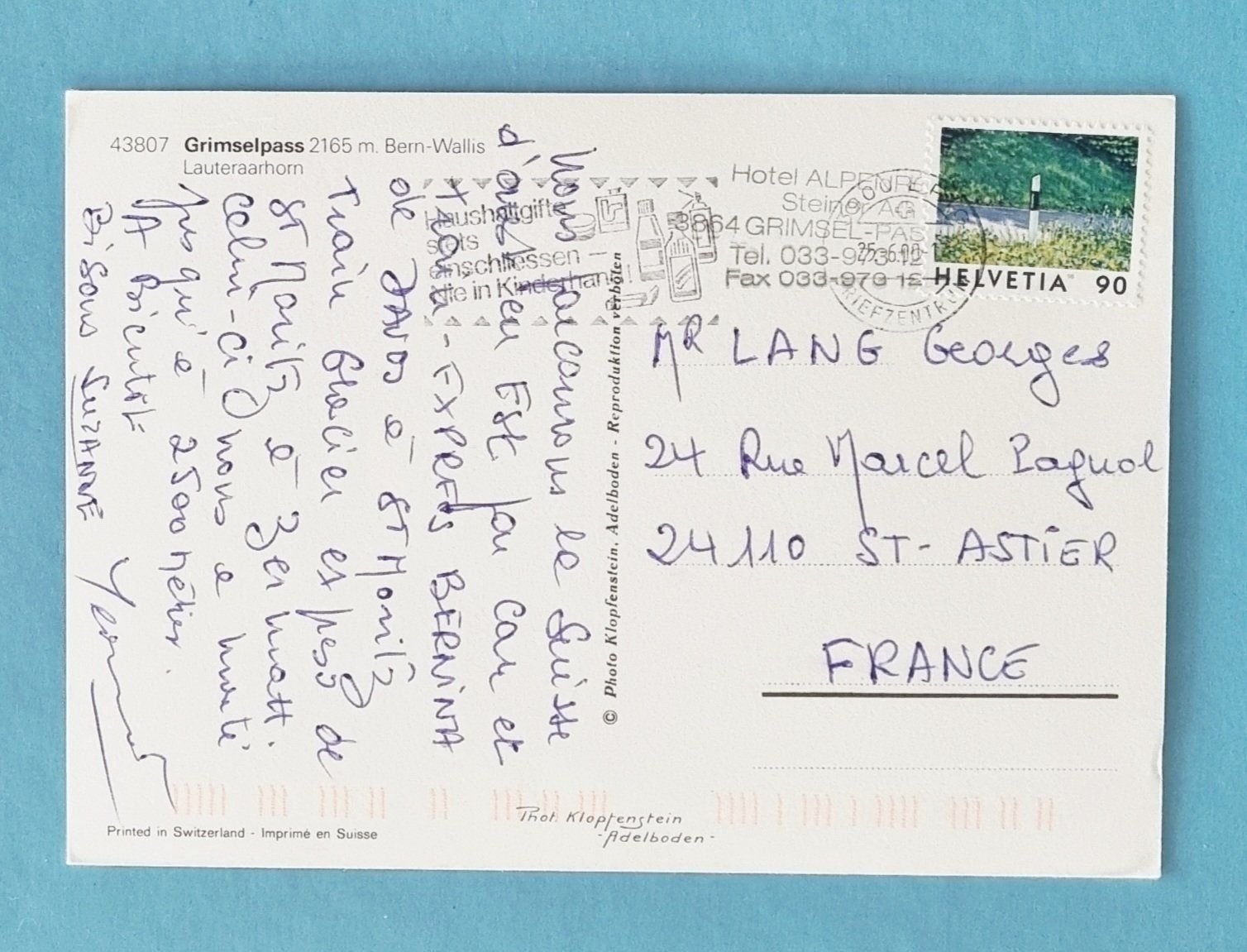 Cartoline postali: Grimsel - Passhöhe - Postauto SAURER – Usato da Rothrist venduto da RROENK 1
