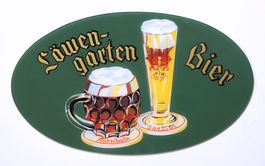 Brauerei Löwengarten Rorschach ovales Buffetschild