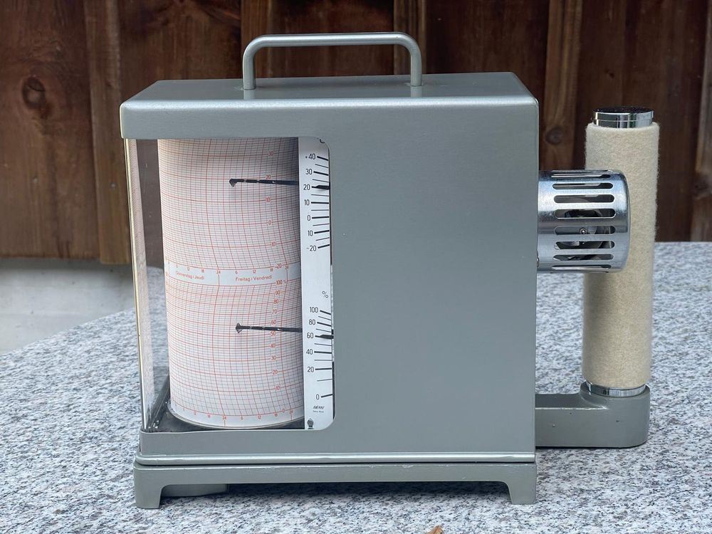 Haenni Thermo-/Hygrograph mit aufziehbarem Uhrwerk (Gebraucht) in Berg ...