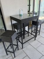 Hochtisch mit Hocker Rattan outdoor