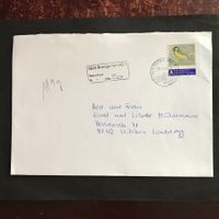 NP Brief aus BREMGARTEN mit T-Vermerk