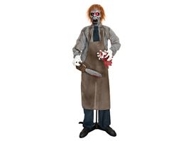 EUROPALMS Halloween Figur Zombie mit Kettensäge, 170cm