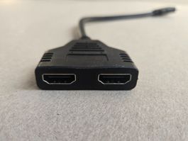HDMI Splitter 1 auf 2 HDMI Adapter Kabel Verteiler