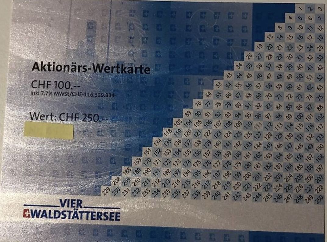 Gutscheine: SGV Wertkarte CHF 250 – Neu und originalverpackt aus Kriens von hokares