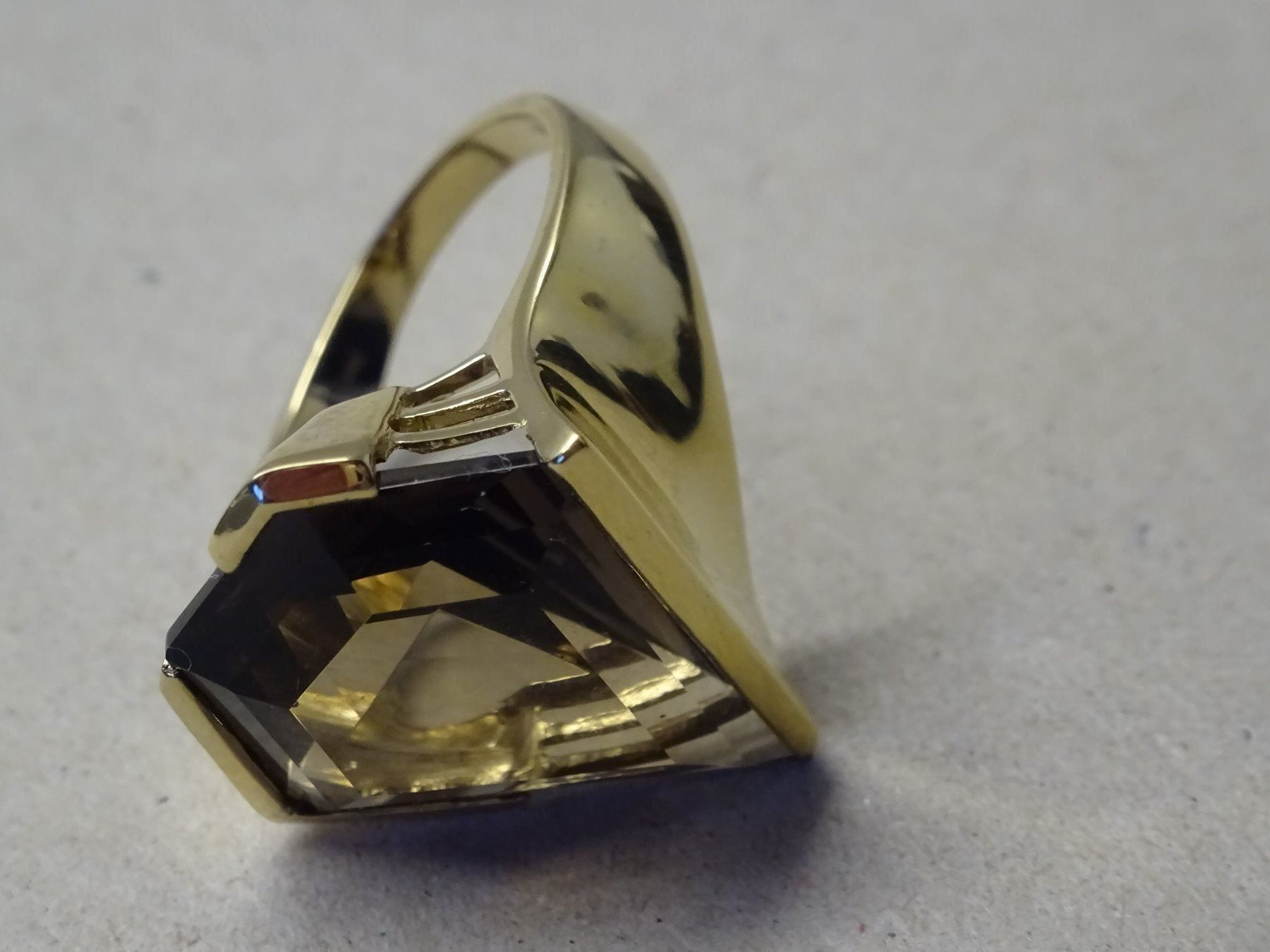 Anelli: Rauquarz Avantgard Ring - 925 Silber vg. – Nuovo (secondo la descrizione) da Esslingen venduto da eintagammeer 4