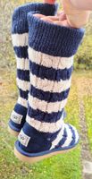 UGG STRICKBOOTS BOOTS SCHUHE STIEFEL 37 LEDER GESTRICKT TOP