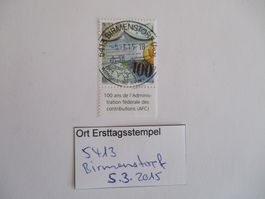 Voll Ort Ersttagsstempel aus 5413 Birmenstorf
