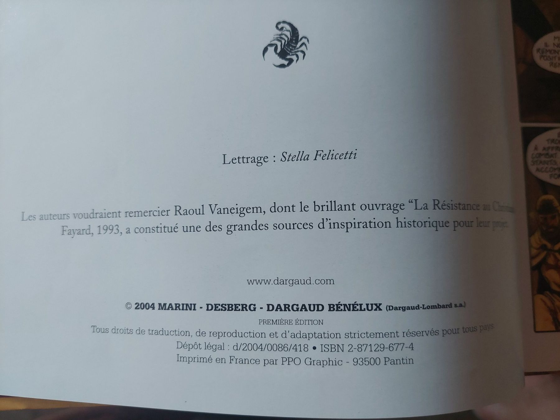 Comics: LE SCORPION N°5 EO  La vallée sacrée – Gebraucht aus Neuchâtel von skajams 2
