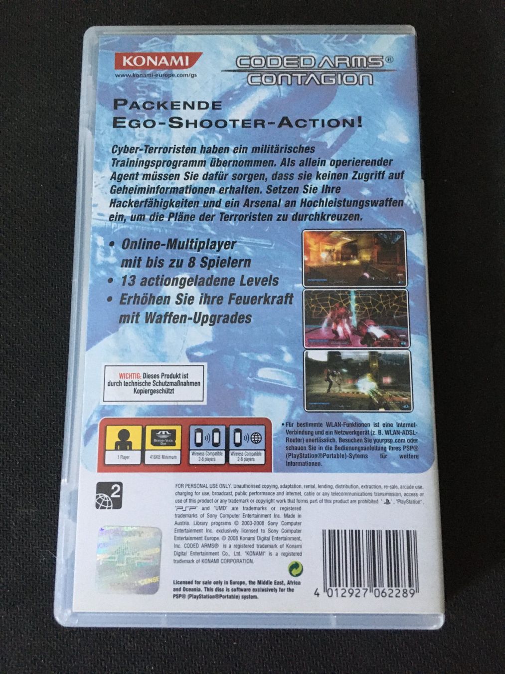 Sony Spiele: Coded Arms Contagion  für PSP – Gebraucht aus St.Gallen von sjosjo 1