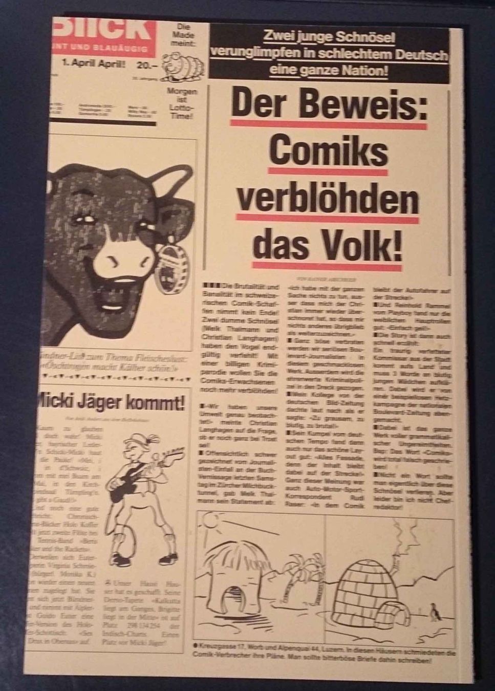 Fumetti: Kommissar Roggenmoser – Usato da Dübendorf venduto da Povo 3