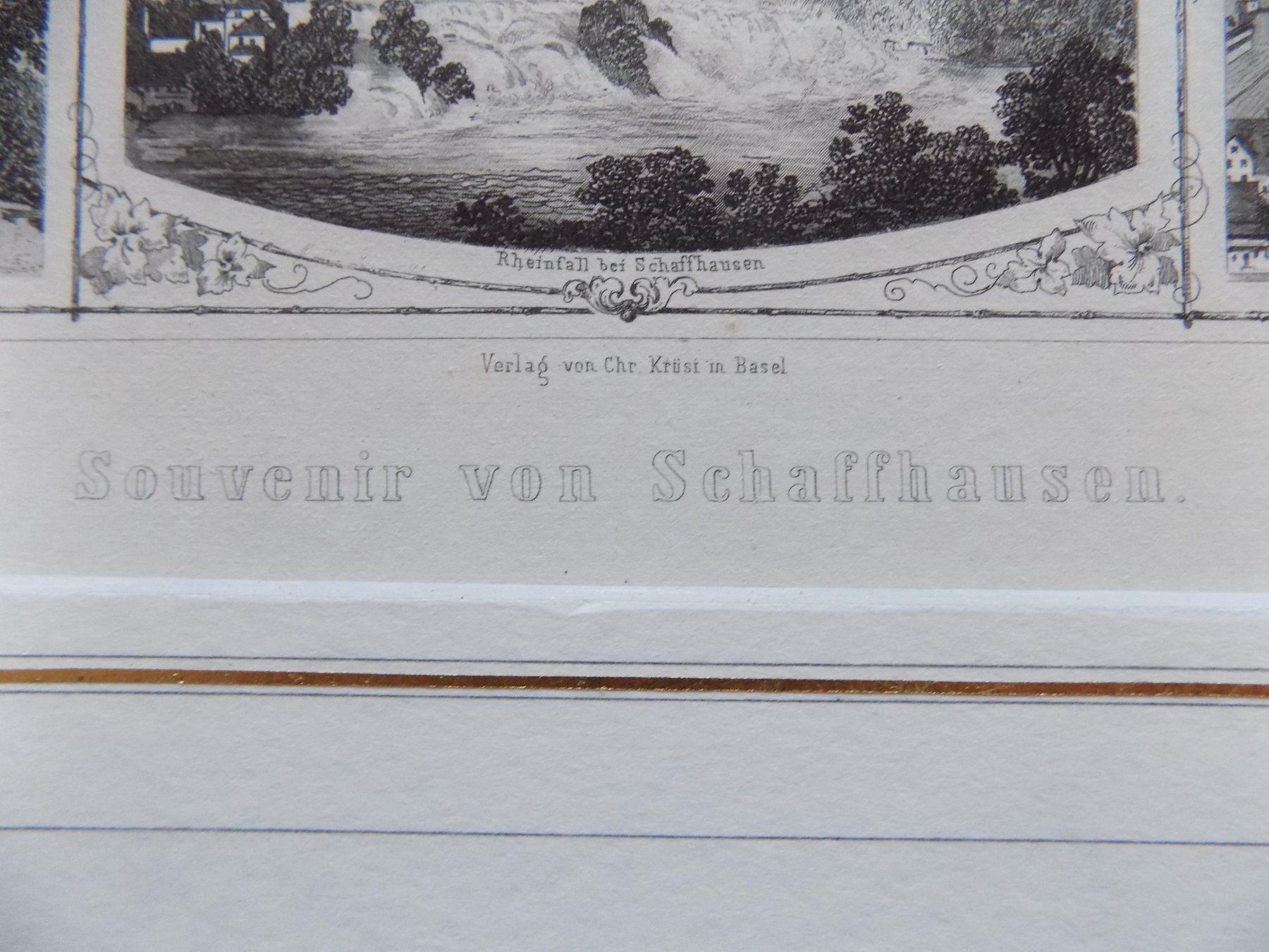 Stiche: Schafhausen Souvenirblatt Passepartout – Gebraucht aus Risch von Rischli15 2