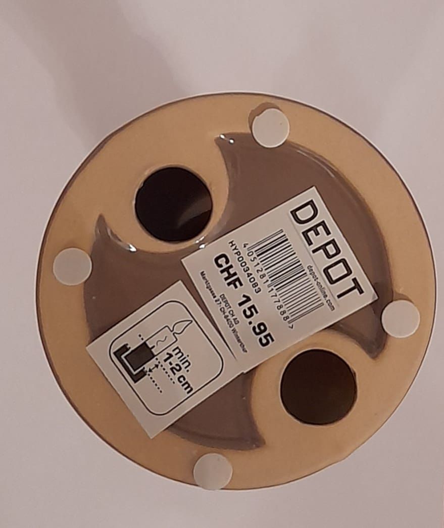 Kerzenständer: 2 Schicker Kerzenständer, grau , Keramik neu – Neu und originalverpackt aus Spreitenbach von rab2000 1
