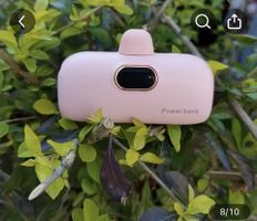 Tragbare Powerbank 5000mAh rosa Kapseldesign neu