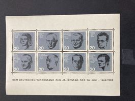 BRD 1964 Block Deutscher Widerstand Jahrestag 20.Juli postfr