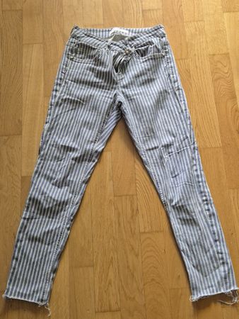 Zara Striped Denim Jeans - EU Size 38
