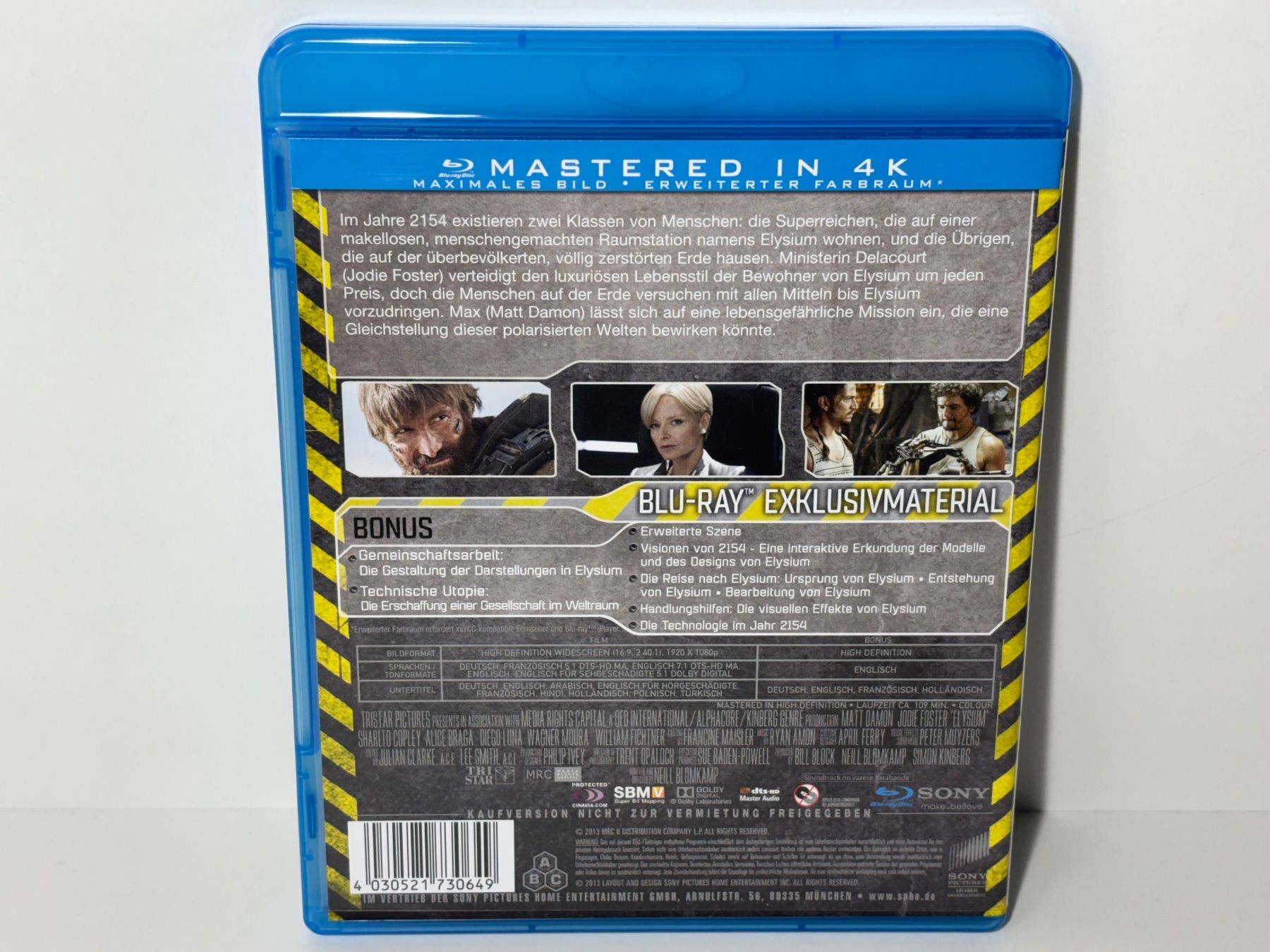 Tous les DVDs: Elysium Blu Ray – D'occasion à Wilderswil par Sstriker 3