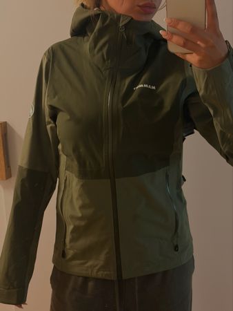 Mammut Jacke wasserdicht Damen Grösse XS dunkelgrün