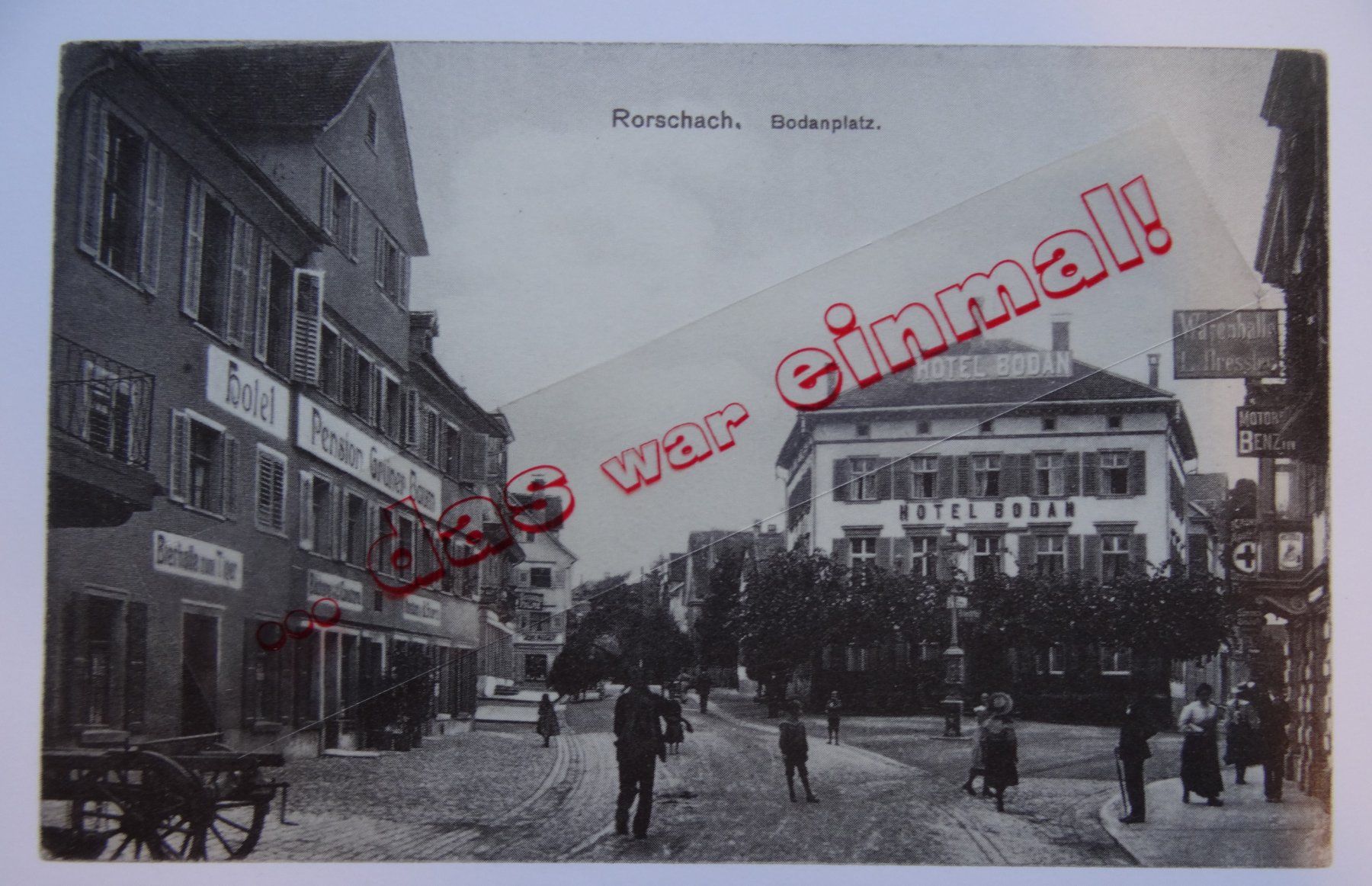 Cartoline postali: St. Gallen  Rorschach Hotel Bodan anno 1913 – Usato da Safnern venduto da Wstussi