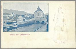 APPENZELL, SEHR SELTENE PRÄGELITO, BEIDSEITIG ILLUSTRIERT *