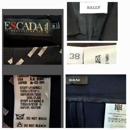 3x Kleider Bally -Blazer /Escada /Seiden Jupe/ Riani Hose
