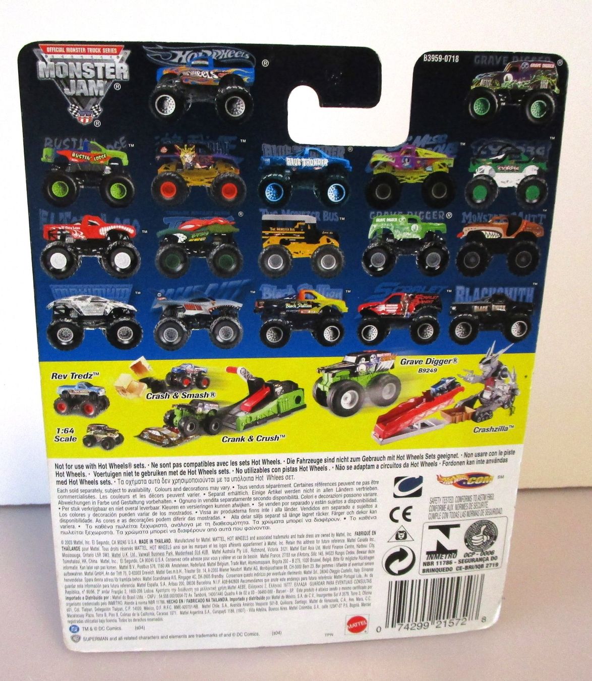 Hot Wheels Modellini d'auto: HOT WHEELS SUPERMAN MONSTER JAM - B3959 – Nuovo e nell'imballaggio originale da Chêne-Bourg venduto da breno56 5