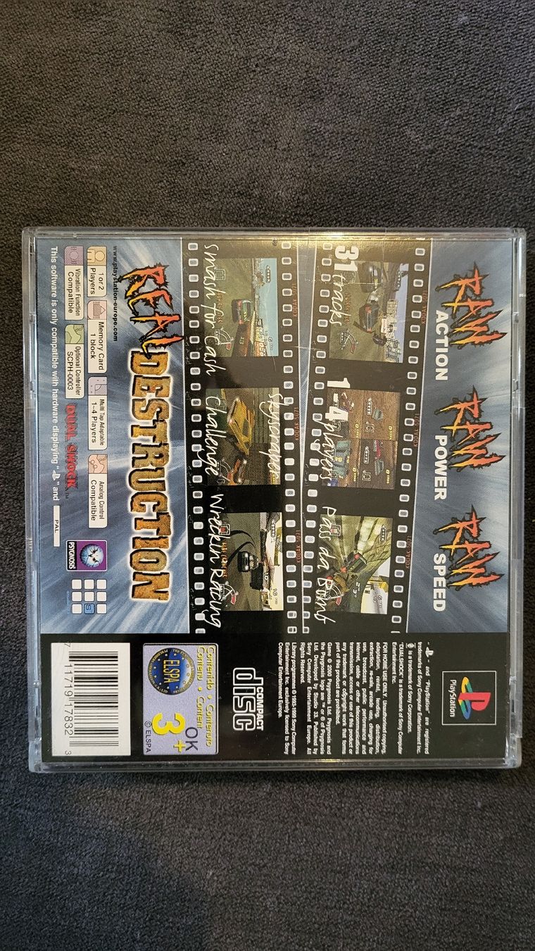 Giochi: Destruction Derby RAW / Playstation 1 Spiel Kompl. – Nuovo (secondo la descrizione) da Biel/Bienne venduto da Retrohr 2